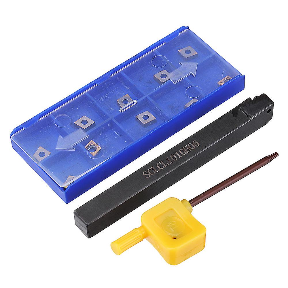 Turning Tool Holder Lathe Tool With 10pcs Ccmt0602 Carbide Insert