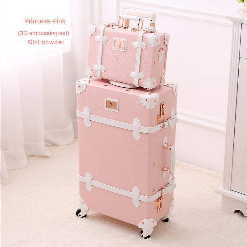 Redkid 20/22/24/26 pollici grande borsa da viaggio con ruote trolley valigia set retro rotolamento bagaglio trolley bagaglio borsa cosmetica Set ro...