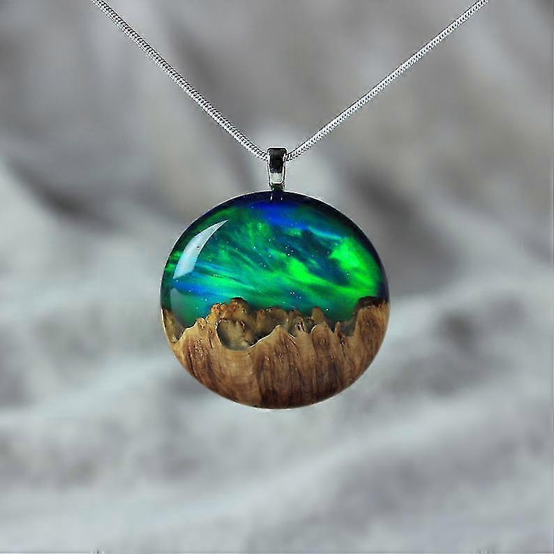 Northern Lights Opal Necklace,aurora Borealis