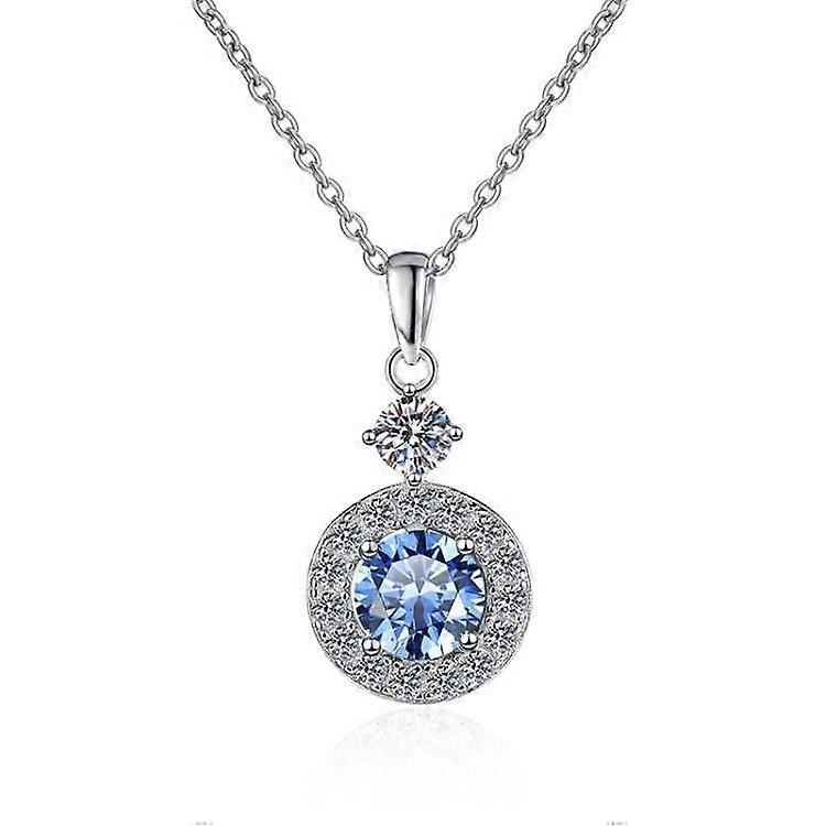 Necklace-Glamour Orb-Moissanite-Elegant European and American clavicle chain