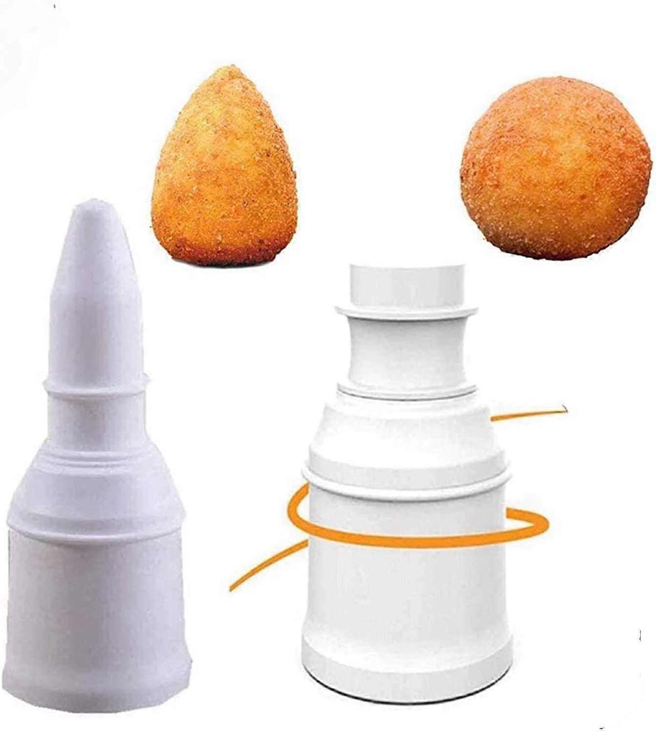 2Pcs Mold Meatball Maker - Multipurpose DIY Kit Rice Ball Mold Meatball Scoop Ball Maker Bento Ball Scooper Cake Pop Kit