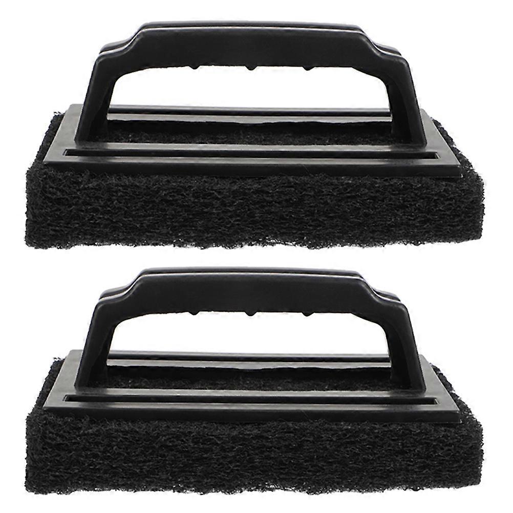 2pcs Kitchen Countertop Clean Brushes Multi-function Grill Rack Cleaning Brushes