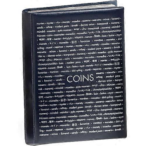 96 COINS Leuchtturm High Quality and Durable PVC Coin Sheet Pocket Album (Blue)