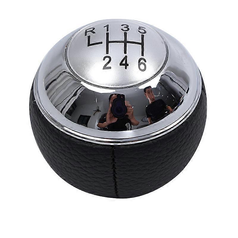läder 5 6-växlad bil växelspaksknopp för mini R50 en D R52 R53 Cooper S 3 dörrar 2001-2008 växelspak hand boll penna POMO MT