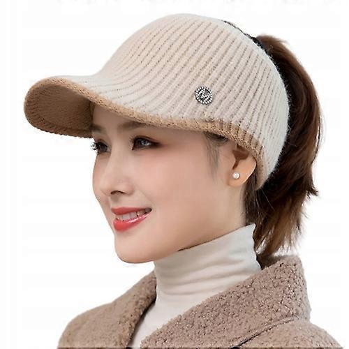 Women's Warm Hat And Sun Visor Empty Top Autumn And Winter