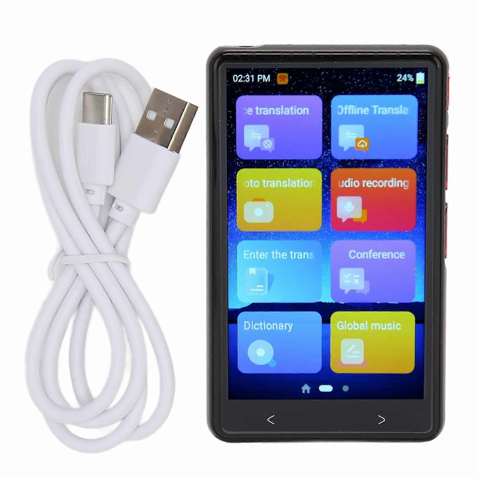134 Languages Translator 4in Touch Screen 14 Offline Languages Voice Photo Translation Device For Travel Study
