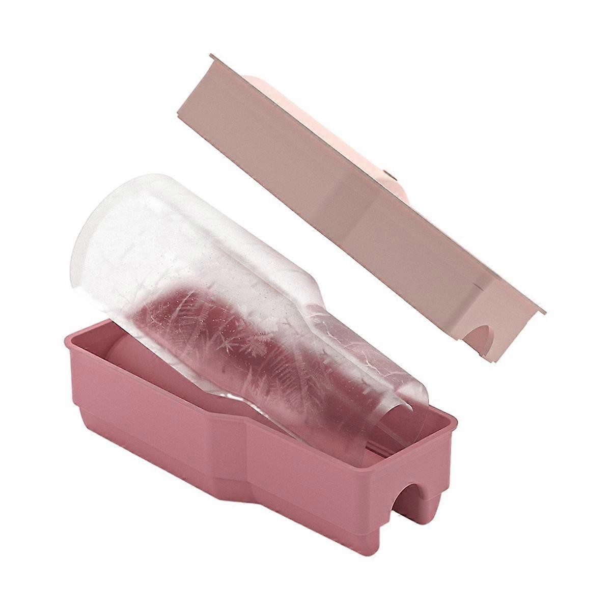 Ice Square Tray Ice Square Mold Cup Accessories Reusable Large Ice Square Trays with Lid for Whiskey,Drinks Coffee Pink