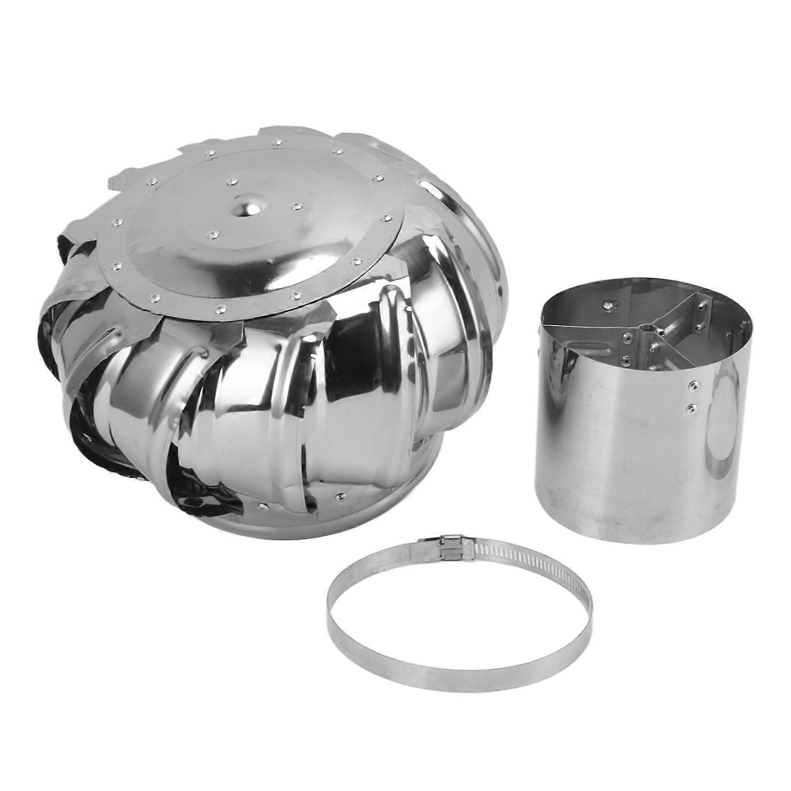 Takventilator Automatisk stille rør i rustfritt stål Takventilasjonsvifte Vindturbiner Luftventilator Loftsventilator