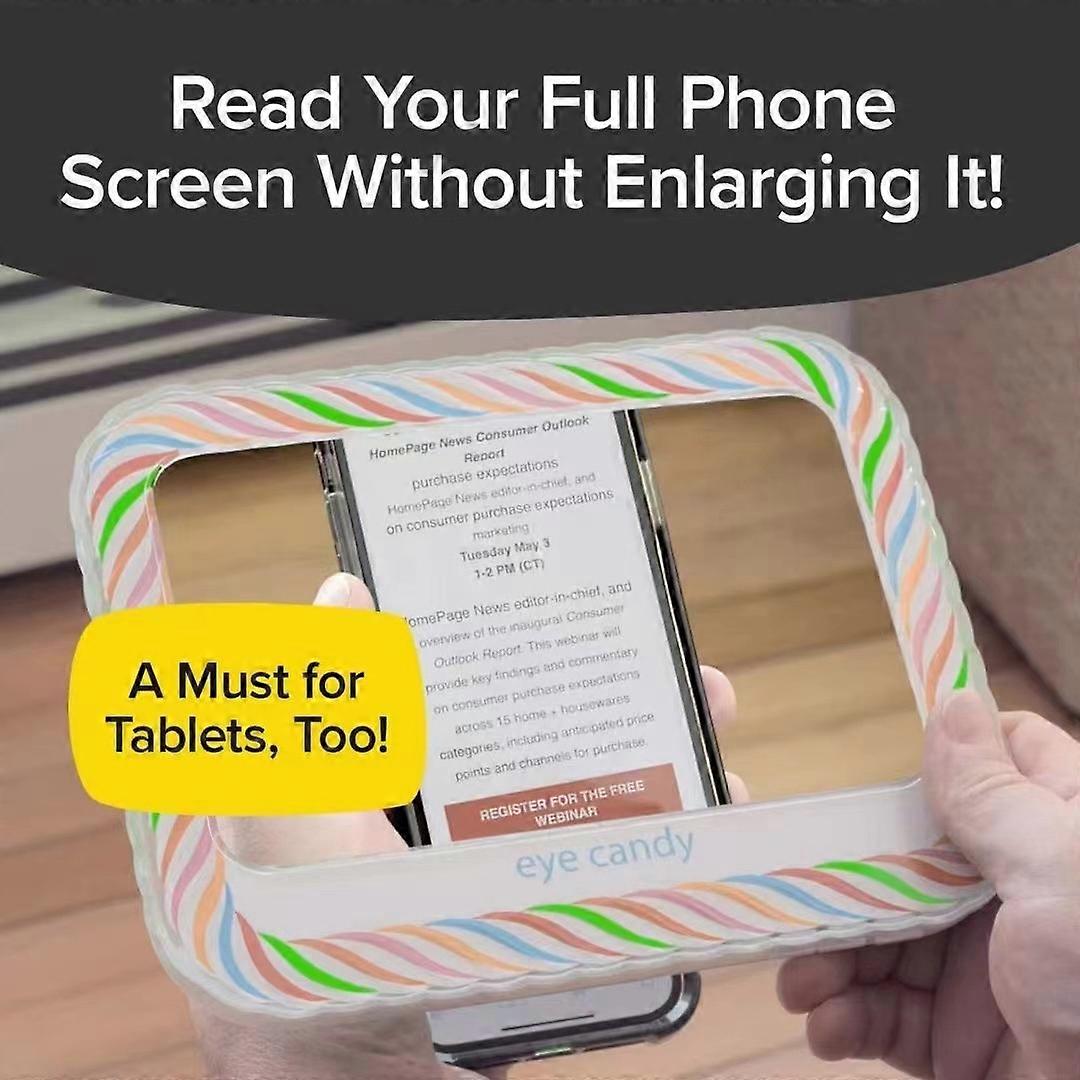 Enlarge the screen Reading magnifier enlarges the screen