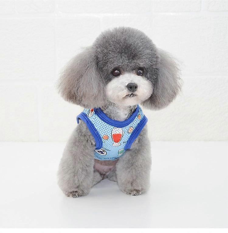 Husdjurskläder Vår sommar Husdjursväst Bottenväst Teddy Pomeranian Kläder