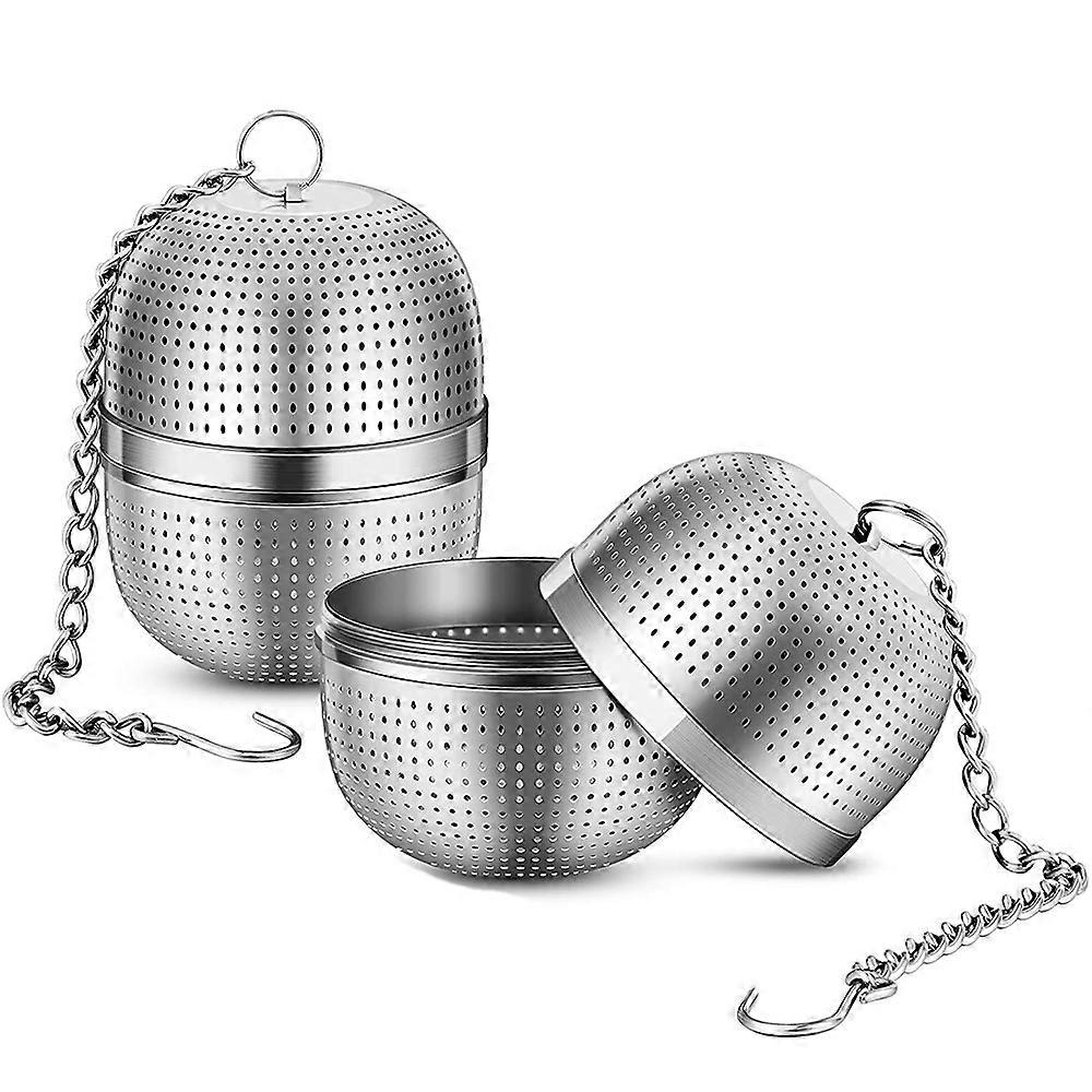 Tea Infuser Tea Strainer,2 Pack Stainless Steel Tea Filters for Tea or Coffee,Sealed Thread Connection Tea Strainer
