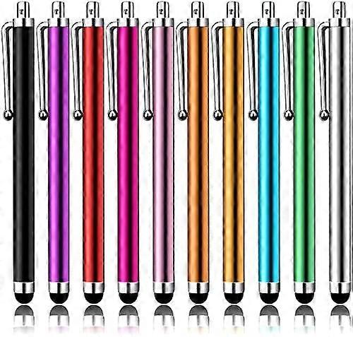 10 stylus universal touch screen capacitive stylus compatible con iPad, iPhone (color aleatorio)