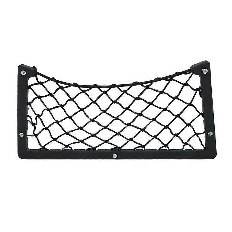 36*18cm Car Storage Net Camping Bus Seat Back Organizer Mesh Elastic String Bag Phone Holder Storage Bag Pocket For Wallet Keys