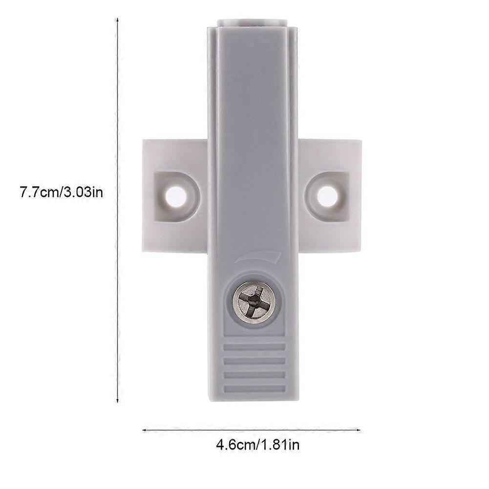 Gray Push to Open Cabinet Door Damper Buffer 7.7x4.6cm, 2 Pack