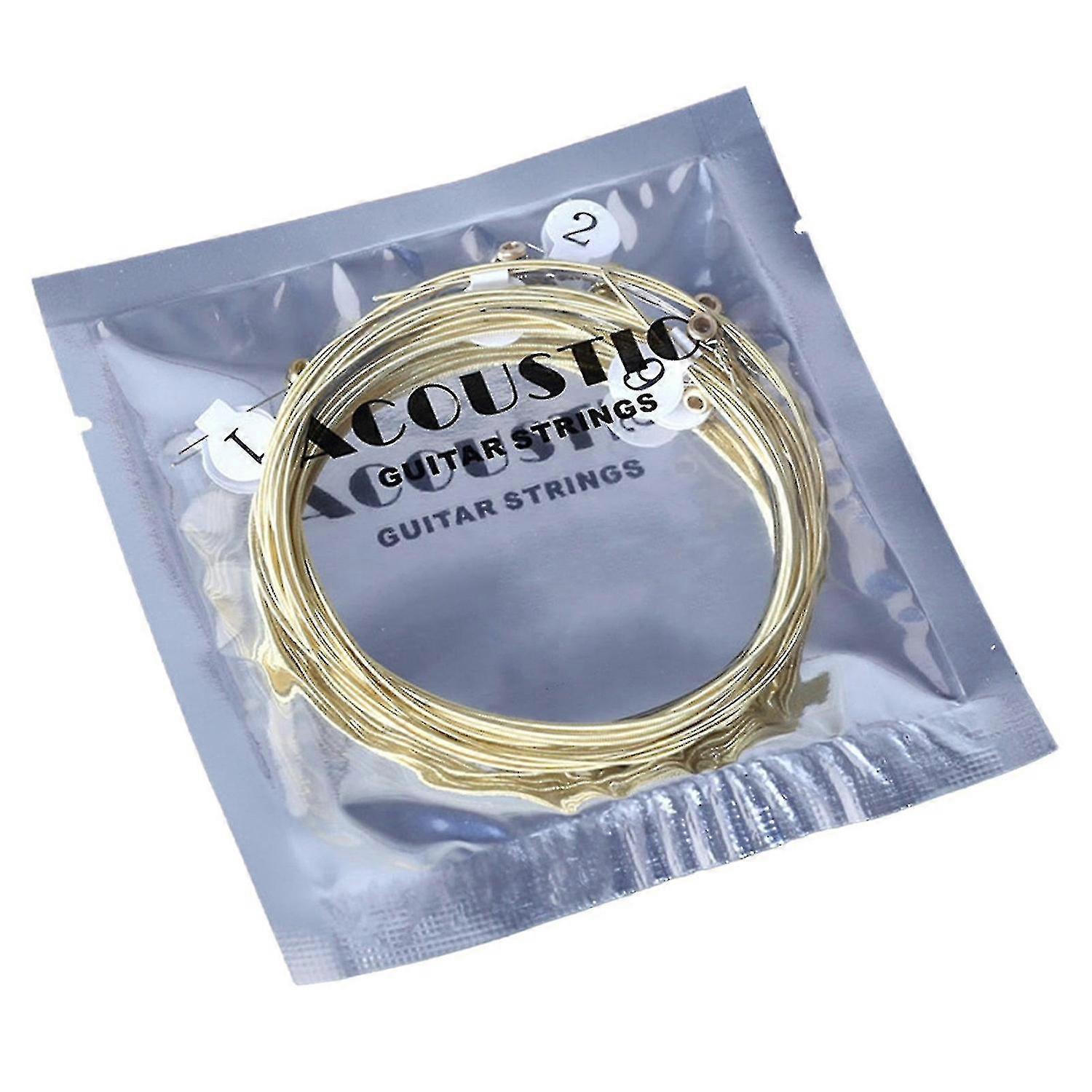 Set Of 6pcs Guitar Strings Replacement Steel Acoustic Guitar Strings Steel Core