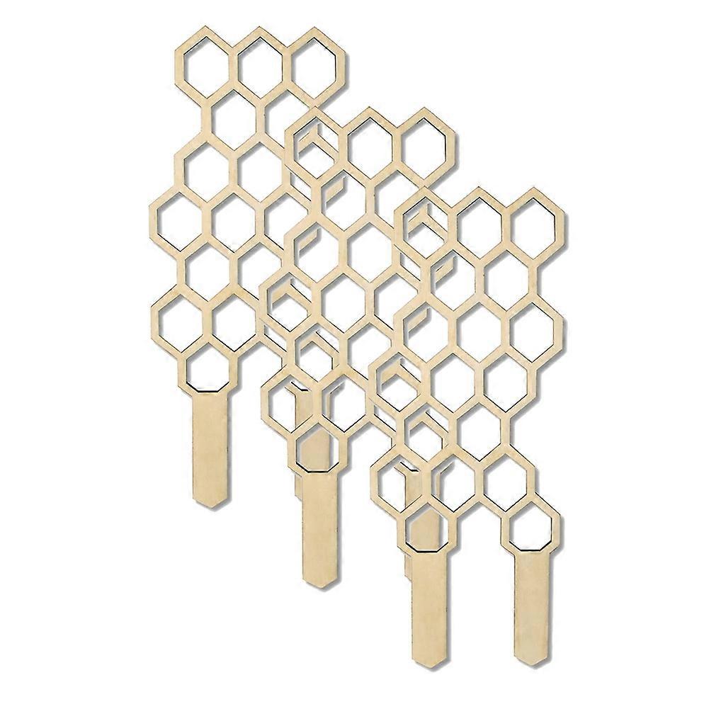 3Pcs Climbing Vine Rack Plant Potted Wooden Support Frame Flower Decorative Trellis Bracket Vines C