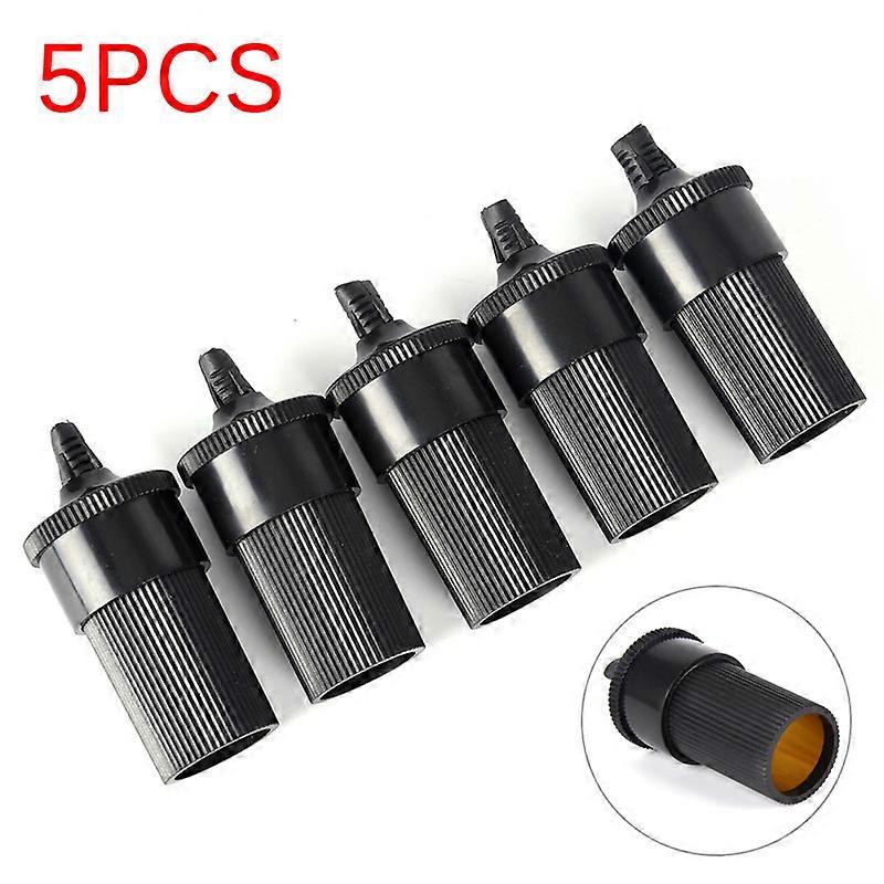 5 Pcs 12V 24V DIY Extension Female Cigarette Lighter Cord Inline Socket Connector Conversion Plug Car Accessory