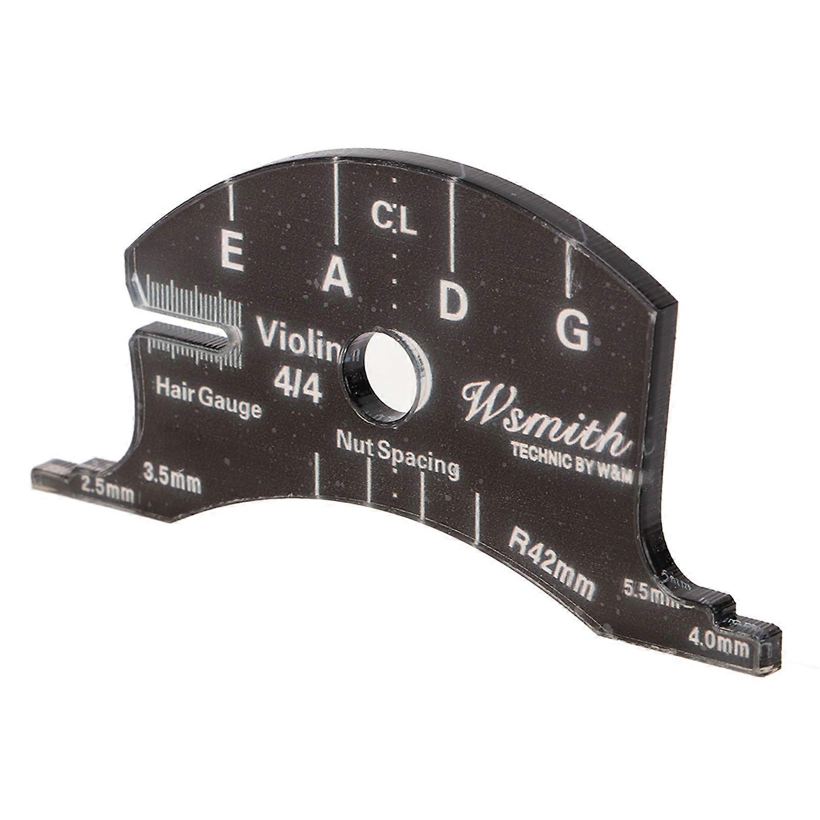 Violin Bridge Reference Tool Acrylic Accurate Violin Bridge Mold Fingerboard Making Template Measure Tool 4/4