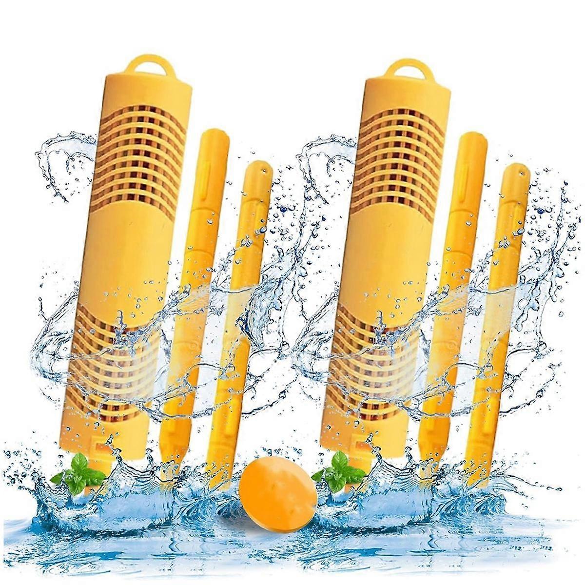 Spa-Mineralsticks für Whirlpool-Zubehör, Spa-Whirlpool-Mineralstick-Einsätze, Filter – Gelb, 2er-Pack