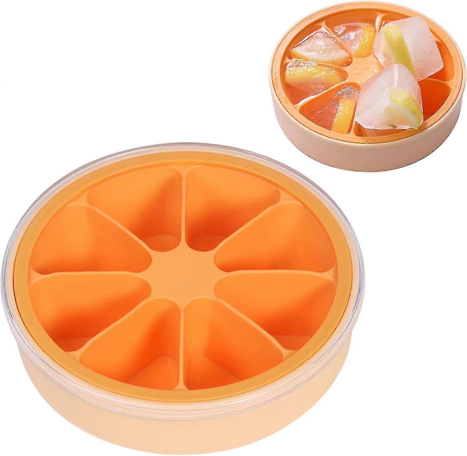 Silicone Ice Cube Tray With No-spill Removable Lid, Easy-release And Flexible Ice Cube Moulds, Round Ice Moulds For Water, Drinks, Whiskey, Cocktail