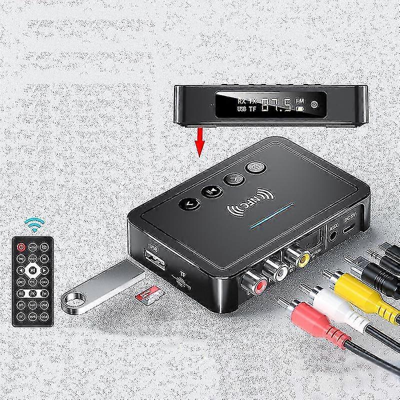 Nfc Bluetooth Receiver 5.0 Bluetooth Transmitter Fm Three In One Bluetooth Adapter Computer