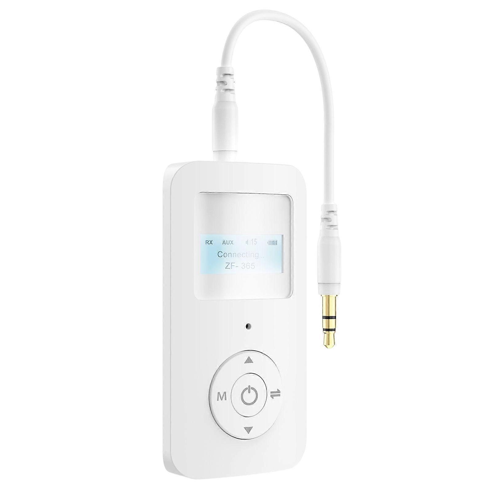 Bluetooth-compatible 5.0 Receiver Transmitter with 3.5mm Aux Jack Type-C Charging Port for Simultaneous Connection of 2