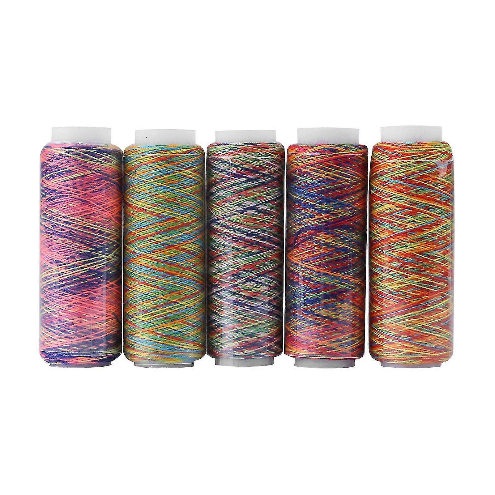 5pcs Gradient Sewing Quilting Embroiderythread Spools Garment Accessory