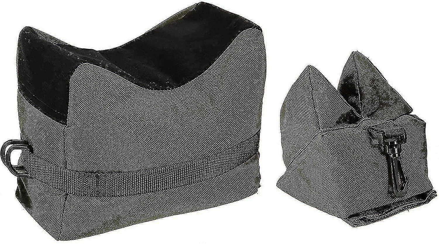 Schießresttaschen für Gewehre für Waffenruhe Jagd im Freien, vorderer hinterer Stützständer Taschenständer Halter für Gewehrgewehrschießen ungefüllt (grün)