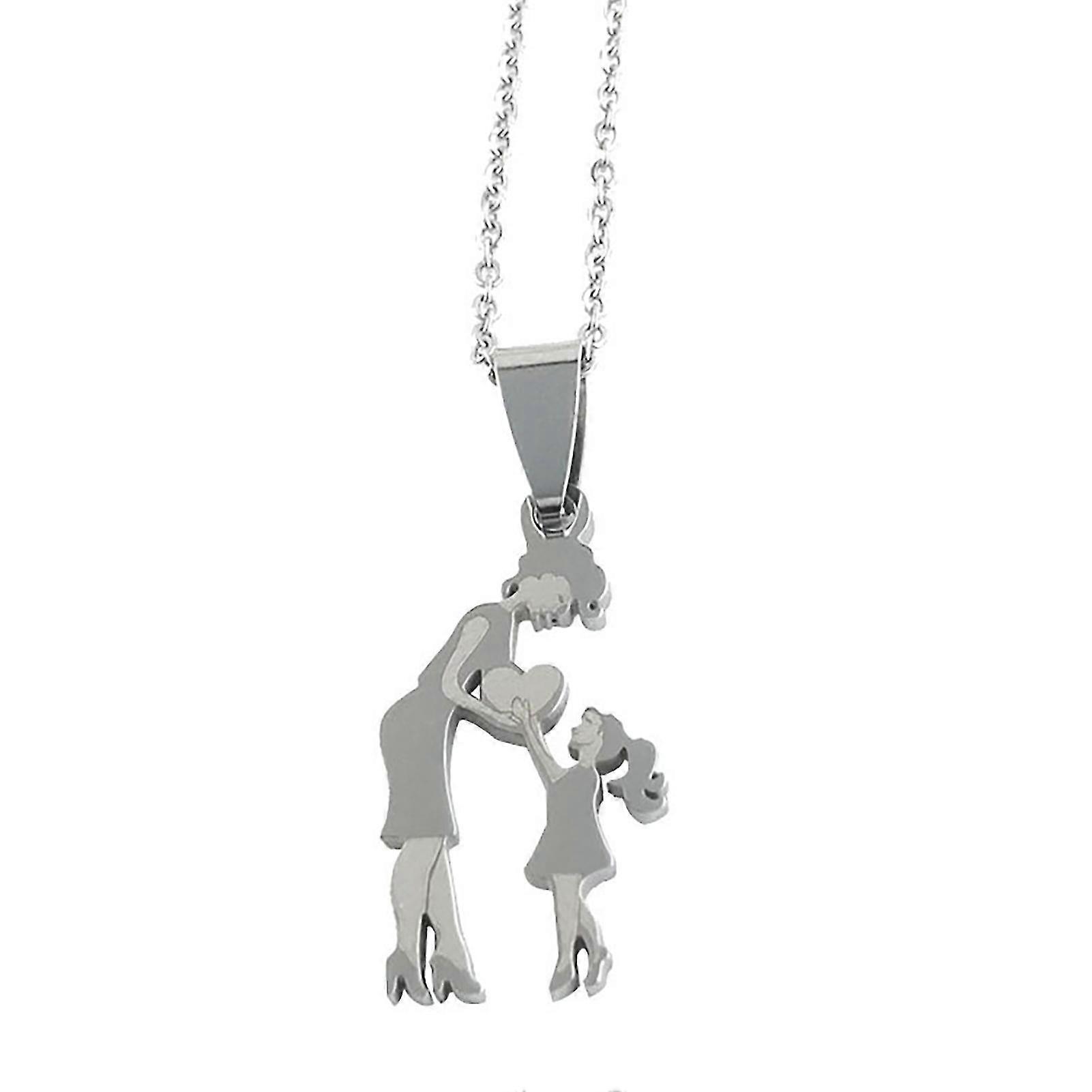 Mother And Child Patterns Necklace Fine Craftsmanship Delicate Necklace For Showing The Warmth Of Maternal Love