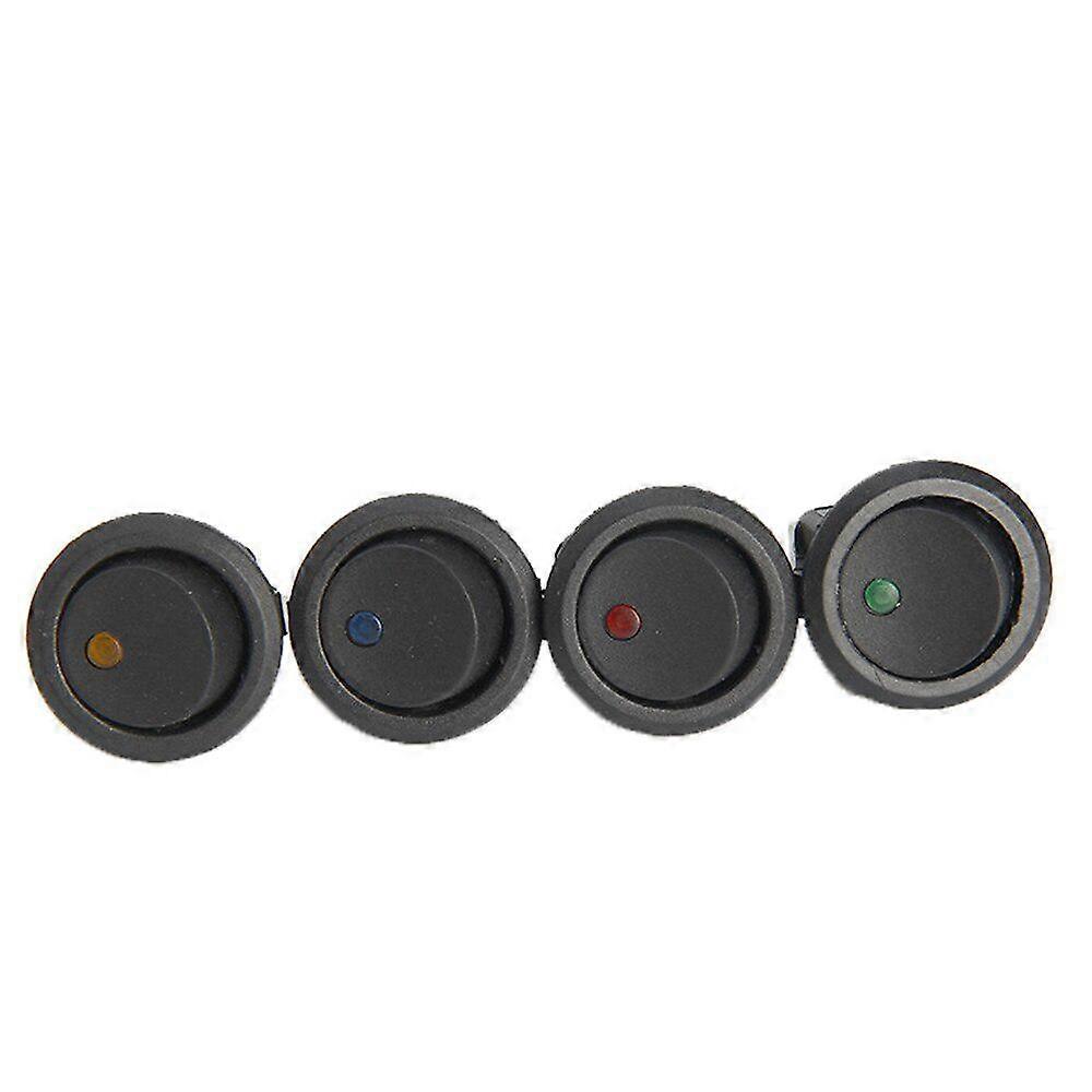 1PC Round Rocker Toggle Switch SPST Switch 12V Led Light 3 Pin ON-OFF for Car Van Dash Boat Light A
