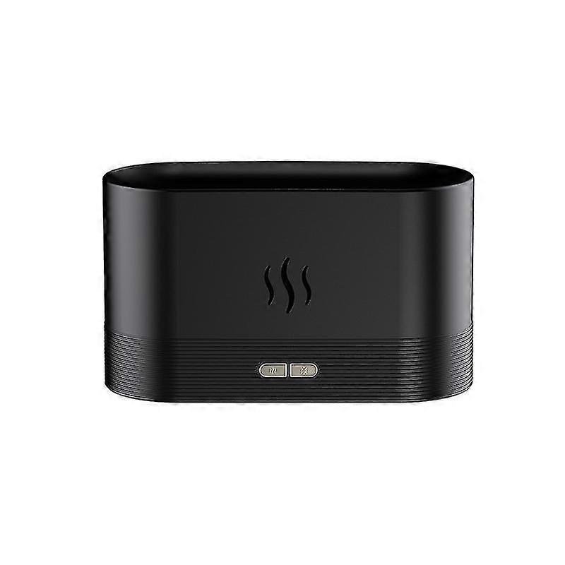 Home Mini Diffuser Night Light Humidifying Atomizer Desktop Aroma Diffuser Humidifier 701 Flame Aroma Diffuser Black