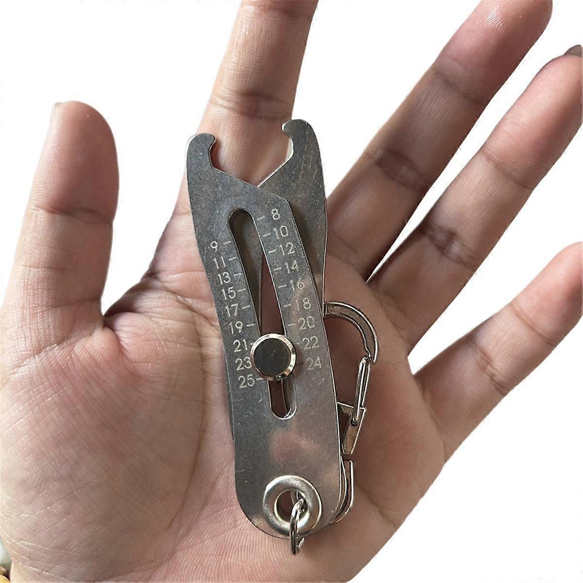 Portable Precise Thread Size Checker Keychain Nut & Bolt Thread Size Checker Bolt Size Finder Keych