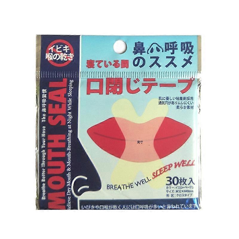 30Pcs/Set Sleeping Nasal Sticker Self-adhesive Non-slip Health-Care Nighttime Sleeping Gentle Mouth Tape for Snoring Reduction