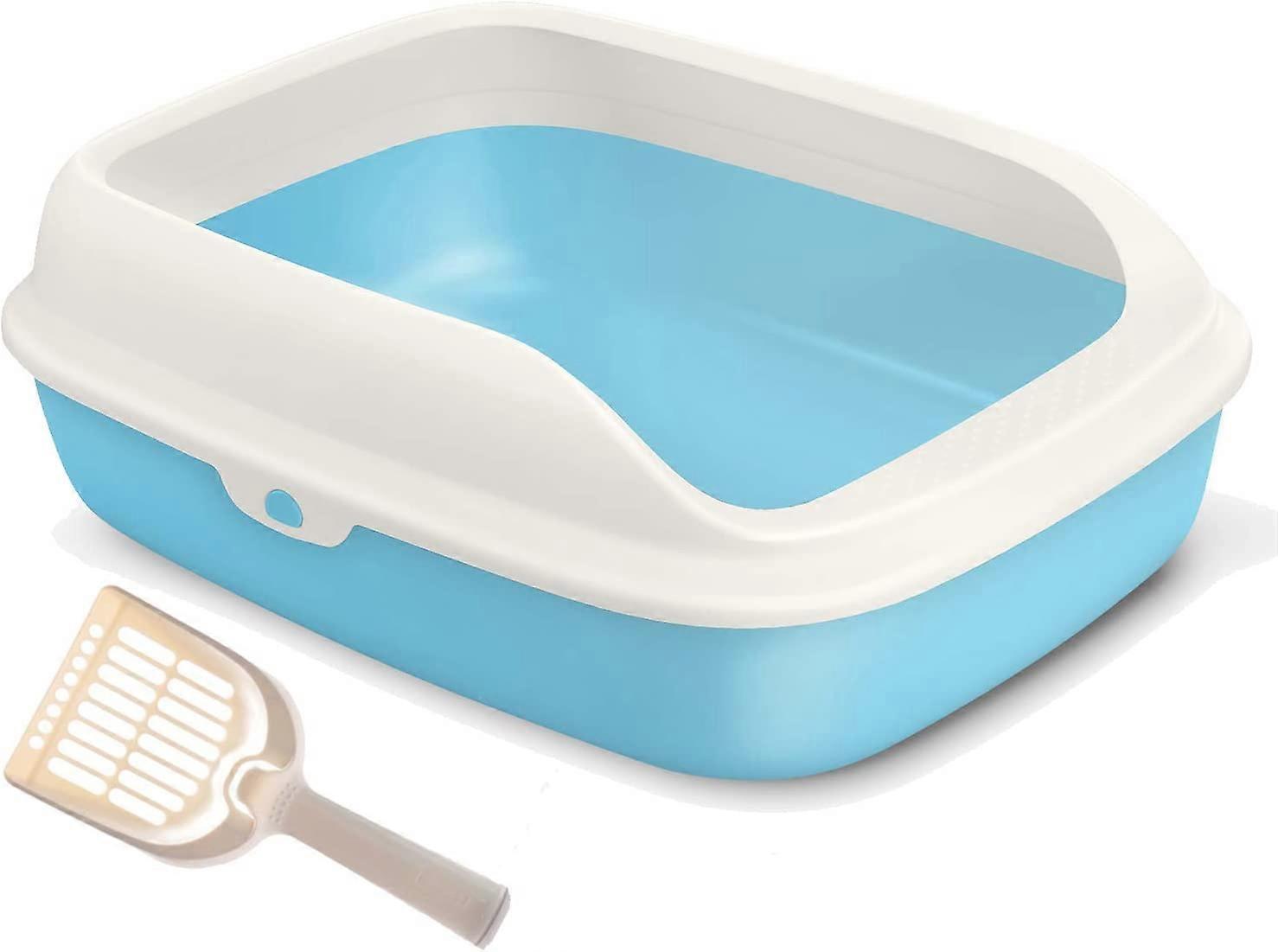 Plastic cat and pet litter box with scoop 3 sizes and colors