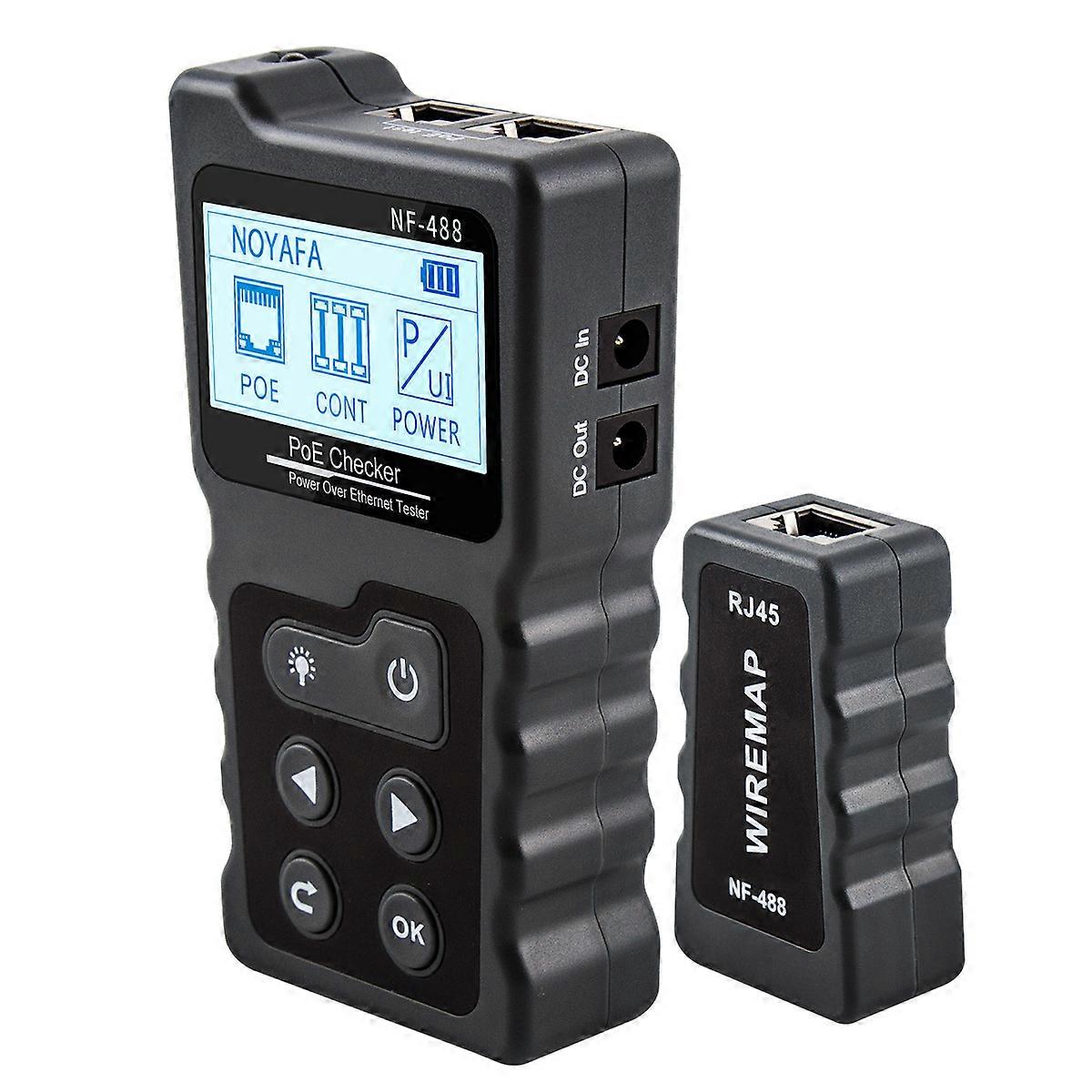 NF-8209 Cable Tracker Lan Display Measure Tester Network Tools LCD Display Measure Length Wiremap Tester