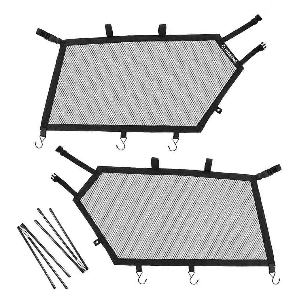 2pcs Window Side Mesh Shade Nets Shield Protection for Can-Am Maverick X3 R RR 4x4 XRD XDS Turbo DPS 2017-2022 2020 2021