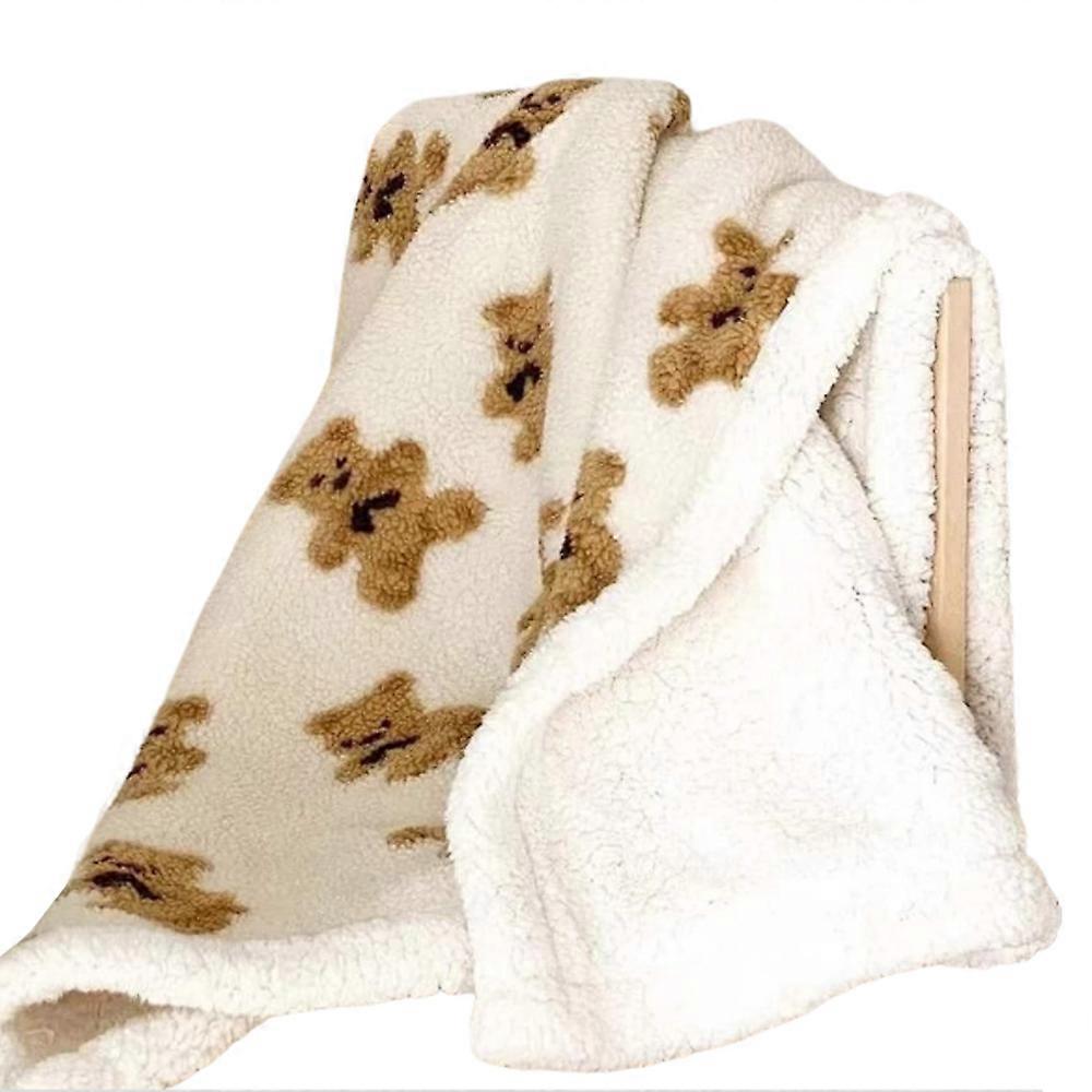 Children's blanket, bear, lambskin blanket, 100*150cm