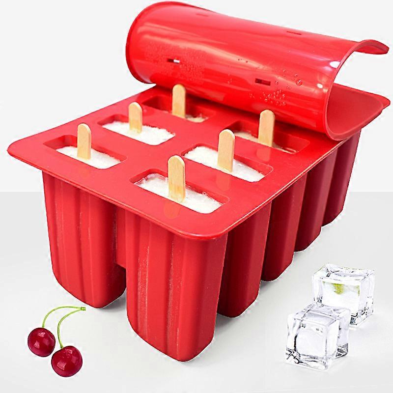 Homemade Popsicle Molds Shapes, Silicone Frozen Ice Popsicle Maker-BPA Free, with 12 Popsicle Sticks, 10 Reusable Popsicle Sticks