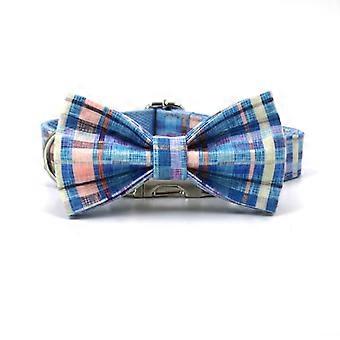 Dog and Cat Collar with Bowtie,Soft and Comfortable,Adjustable Collar XS