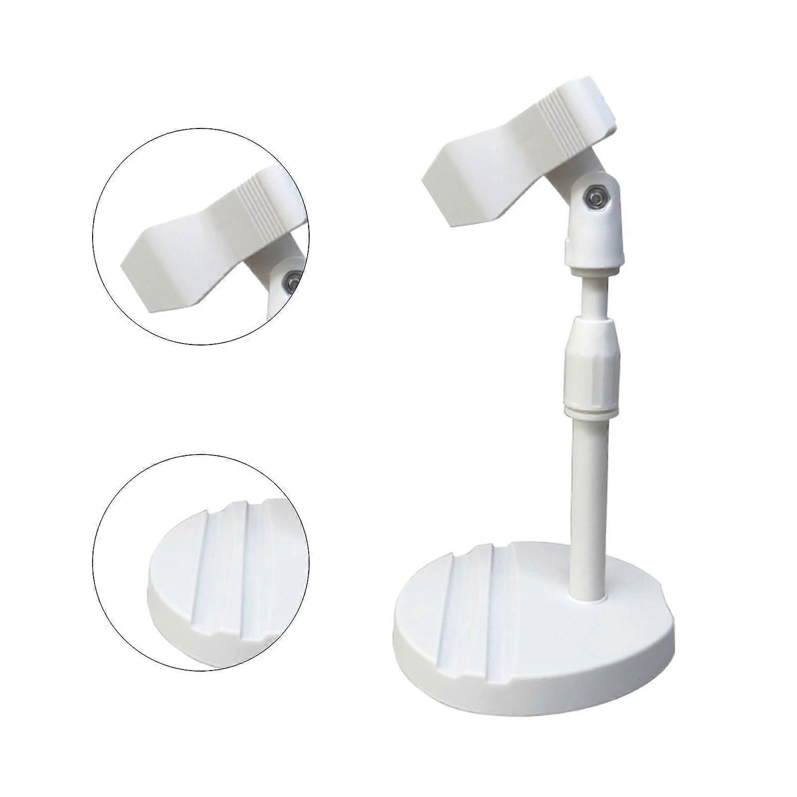 Mini Nail Light Stand for Gel Nails 360 Degree Rotation Multifunctional Handheld UV Lamp Holder White