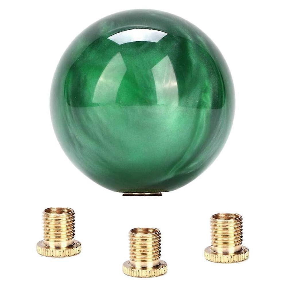 Style Round Ball Gear Shift Knob Acrylic Shifter Knobs Stick Shift Knobs with 3 Adapter for Manual