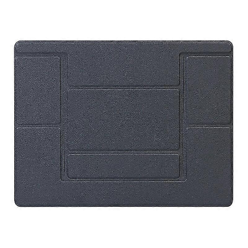 Foldable Pc Laptop Stand Bracket Adjustable Tablet Pu Leather Holder Ultra Thin