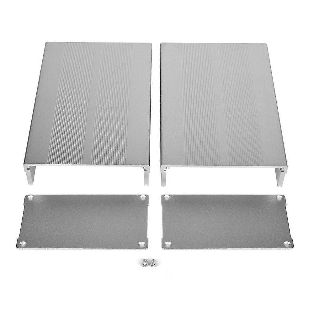 Electronic Project Sand Silver Case Aluminum Alloy for Printed Circuit Board 55x106x160mm