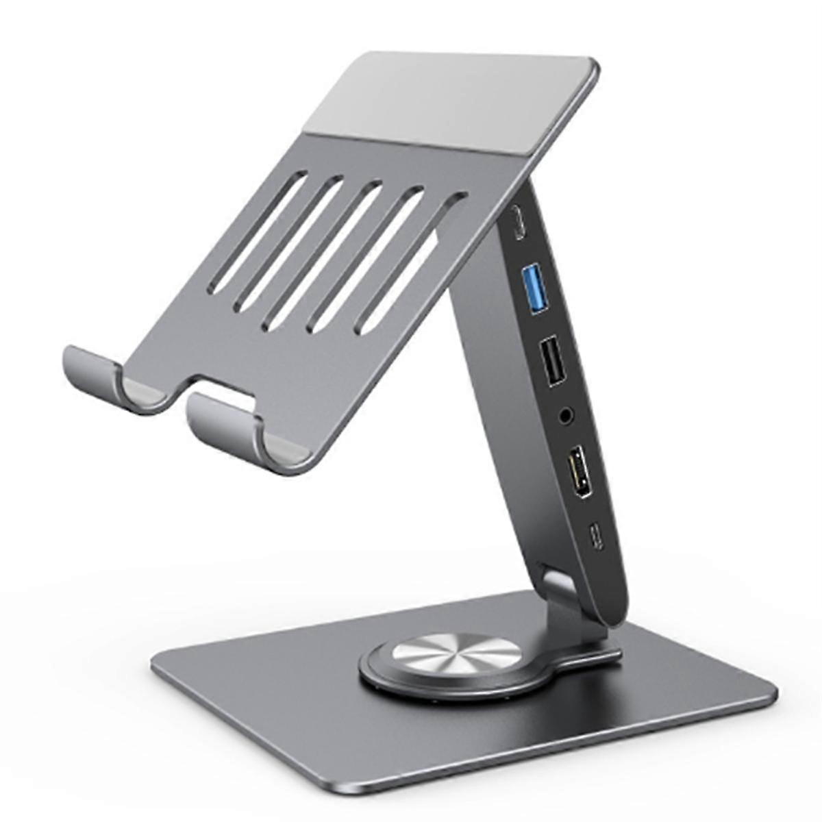 Tablet Stand Docking Station for Galaxy Tab Phone Holder with USB Hub -Compatible USB3.0 SD/TF Card Reader