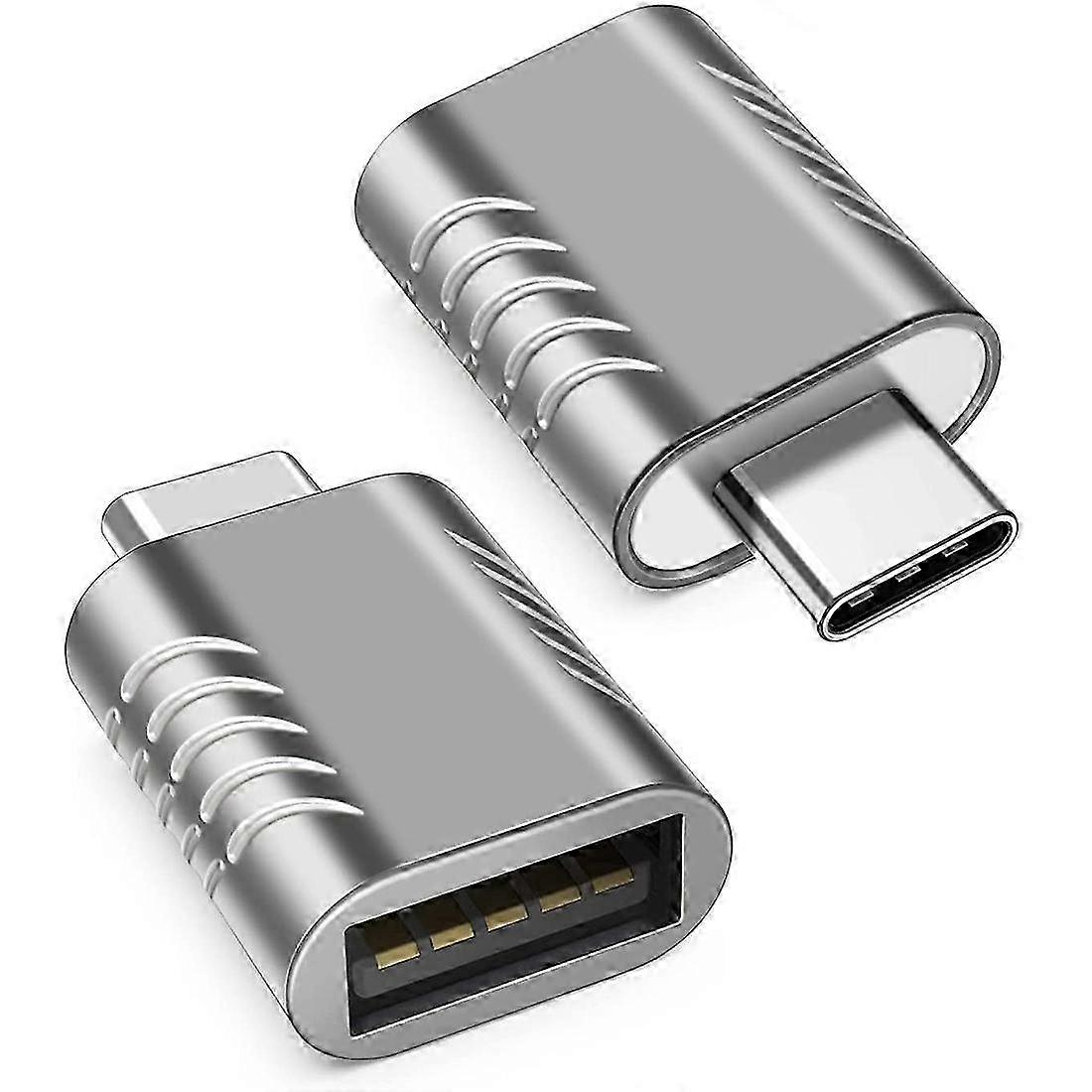 2 Pack USB C Adapter, USB C to USB Adapter High-Speed Data Transfer, USB-C to USB 3.0 Female Adapte