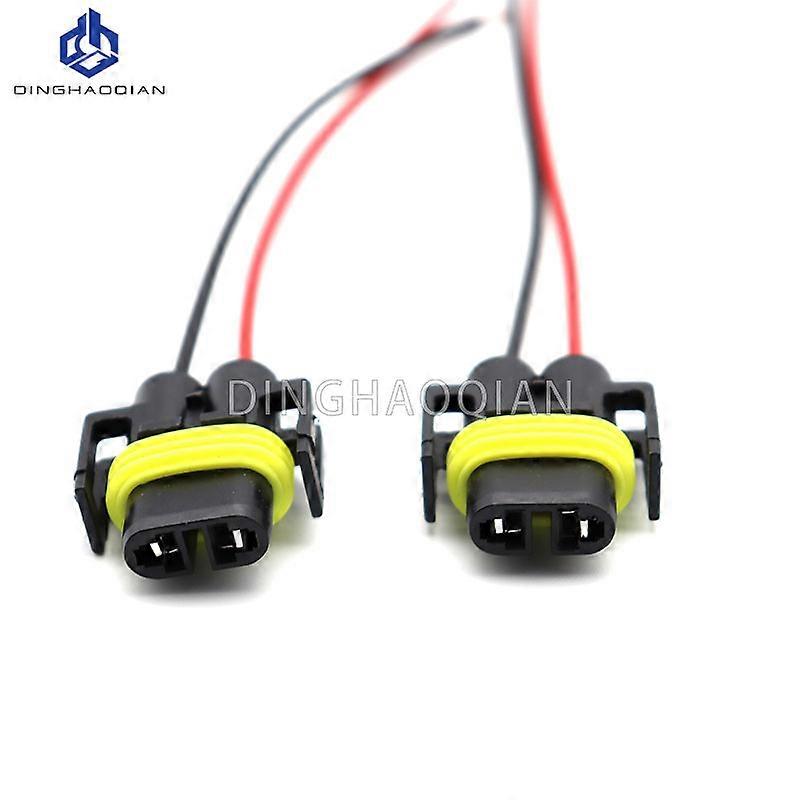 2Pcs H8 H11 9006 Wiring Harness Socket Car Wire Connector Cable Plug Adapter for Foglight Head Light light Bulb Light