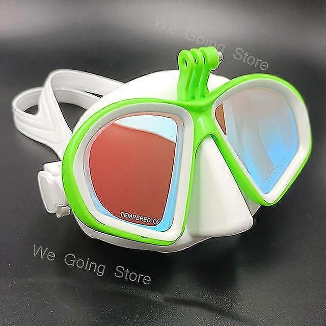 مرآة عدسة المهنية الغوص الغوص قناع مجموعة الغطس للبالغين الغوص السباحة تحت الماء قناع النظارات مع جبل ل Gopro | أقنعة الغوص |