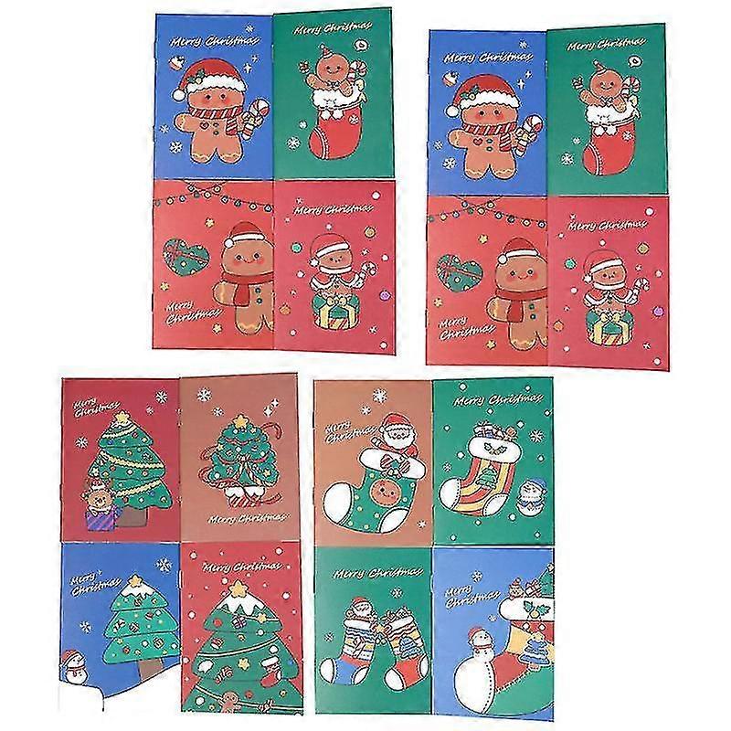 Random Colored Notebooks And Notepads 24 Christmas Pocket Notepads
