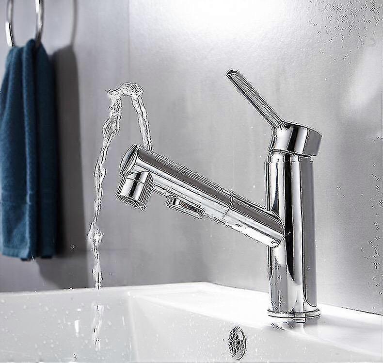 Pull Out Single Handle Faucet For Basin