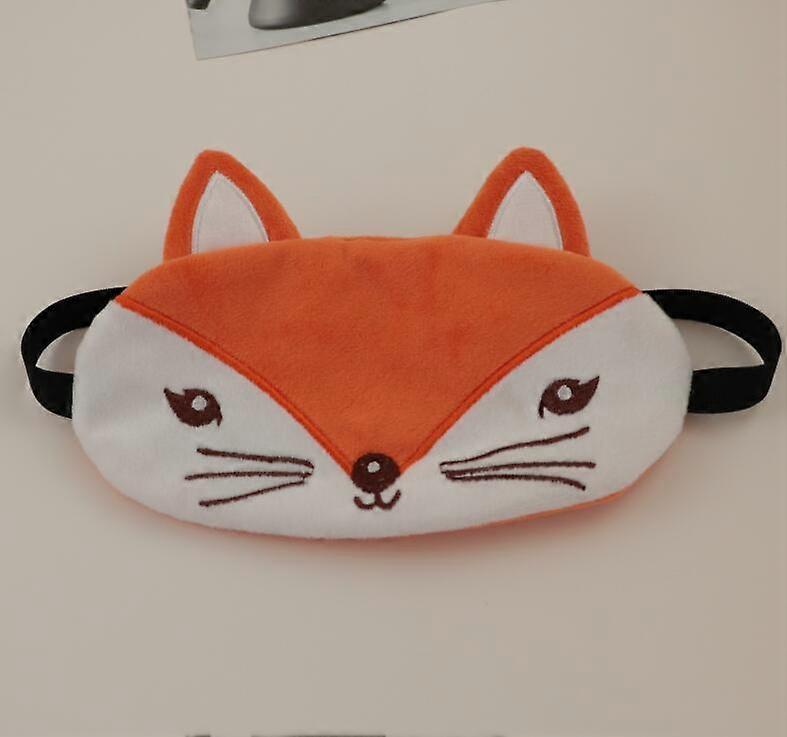 Cute Fox Sleeping Eye Mask Plush Blindfold Travel Sleep Masks Soft Funny,#1